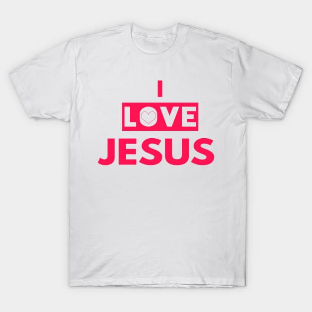 I Love Jesus Funny Christian Gift T-Shirt by Happy - Design